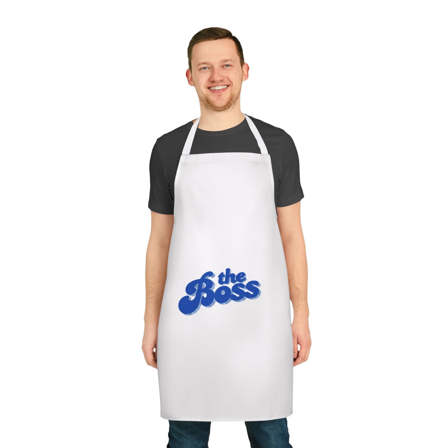 Boss Apron with 5-Color Straps, Cooking Gift, Chef Apron, Unique Kitchen Apparel, Birthday Gift for Him/Her, Funny Cooking Apron