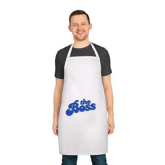 Boss Apron with 5-Color Straps, Cooking Gift, Chef Apron, Unique Kitchen Apparel, Birthday Gift for Him/Her, Funny Cooking Apron