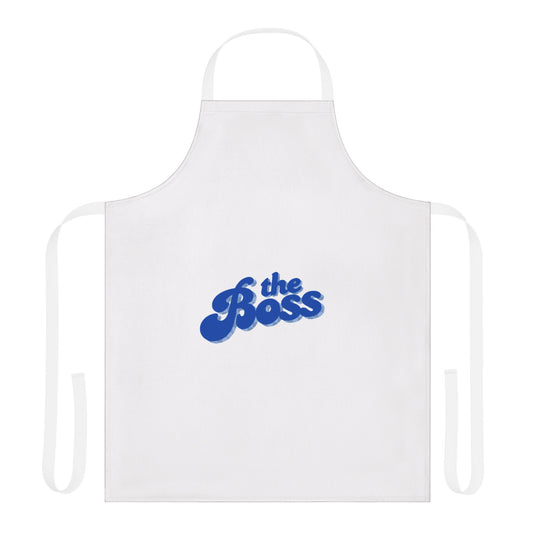 Boss Apron with 5-Color Straps, Cooking Gift, Chef Apron, Unique Kitchen Apparel, Birthday Gift for Him/Her, Funny Cooking Apron